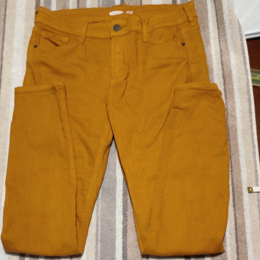 Old Navy Yellow/Orange Skinny Jeans